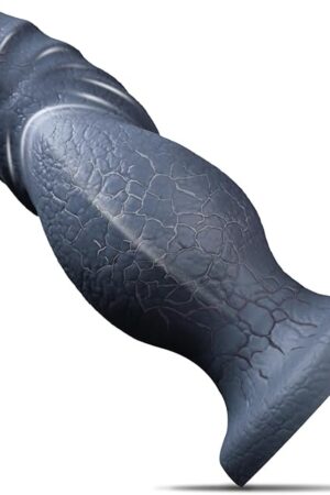 3" Thick Realistic Knotted Dildo, 9.5 Inch Silicone Monster Anal Dildos No Balls for Deeper Anal Dilator G-spot Prostate Massager, Massive Animal Dildo Huge Butt Plug Fantasy Sex Toy for Women Men Gay