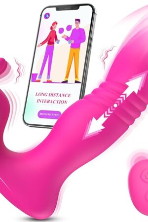 Wearable Vibrator for Women Sex Toys - 3IN1 App Remote Control Vibrator Wearable, Adult Toys with 9 Bunny Vibrators & 9 Thrusting Dildos Vibrater Sex Toy