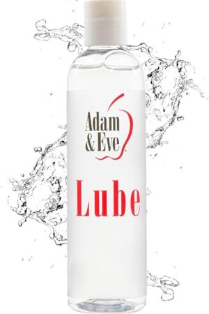 Adam and Eve Premium Water Based Lube, Personal Sexual Lubricant for Privacy and Toys, Women Men Couples, Non Sticky Long Lasting, Smooth Texture, Ideal for Anal and Masturbation, 8 oz Bottle