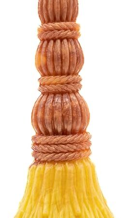 Brumhilda Witches Broom Suction Cup Dildo - Copper/Yellow Color Scheme, Handmade in The USA, Adult Sex Toys (Standard)