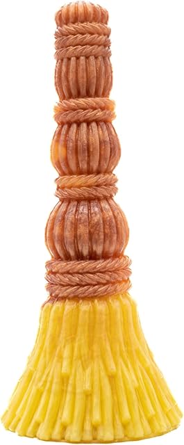 Brumhilda Witches Broom Suction Cup Dildo - Copper/Yellow Color Scheme, Handmade in The USA, Adult Sex Toys (Standard)