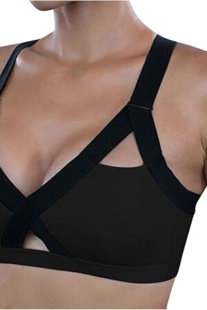 Women Fitness Beautiful Hot Sexy Yoga Bra Back Plug Cell Phone Pocket Yoga Bra Sports Bra Sports Bras for Running