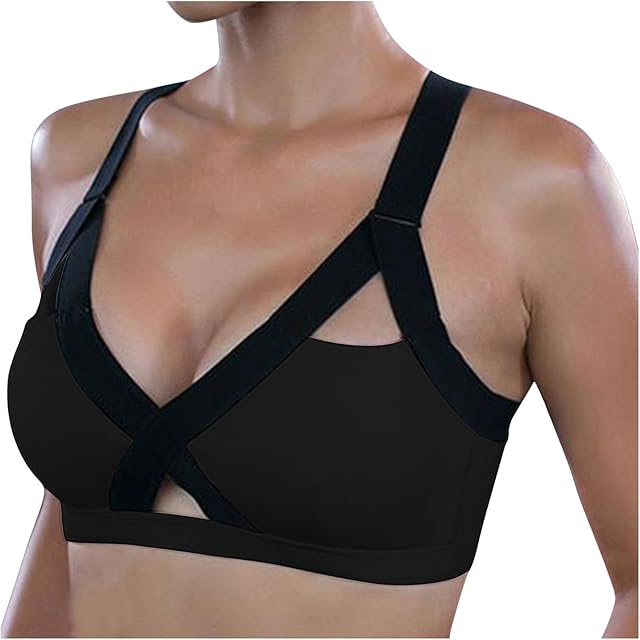 Women Fitness Beautiful Hot Sexy Yoga Bra Back Plug Cell Phone Pocket Yoga Bra Sports Bra Sports Bras for Running