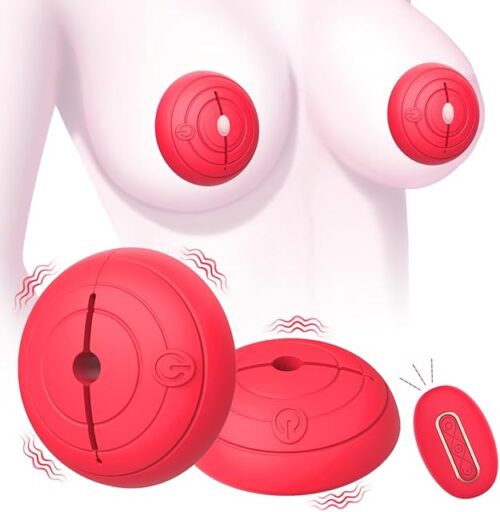 Yulike Vibrating Nipple Clamps for Women Sexual Pleasure, Remote Control Nipple Toys Vibrator with 3 Adjustable Clamping Forces X 10 Vibration Modes, Adult Sex Toy for Couples Female