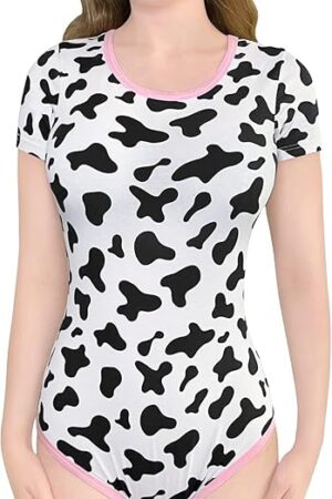 Cotton Romper Onesie Pajamas Bodysuit - Milk Cow Onesie