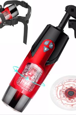 Hands Free Masturbators - Penis Massage Male Thruster with Strap On Harness & Wall Mount & 7 Thrusting & Rotating, Automatic Blowjob Sexual Pleasure Tools for Men Gay Sex Toys Pocket Personal Stroker