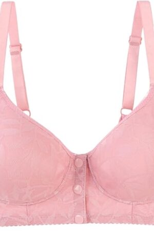 Women Sexy Front Button Shaping Cup Adjustable Shoulder Strap Large Size Underwire Bra Back Less Bra