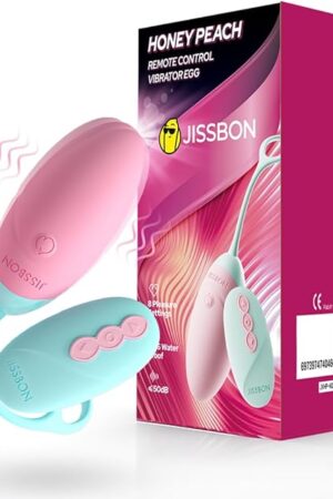 Honey Peach Bullet Vibrator Sex Toys Mini Vibrator for Women with 8 Pleasure Modes Remote Control Female Vibrator Waterproof Adult Sex Toys