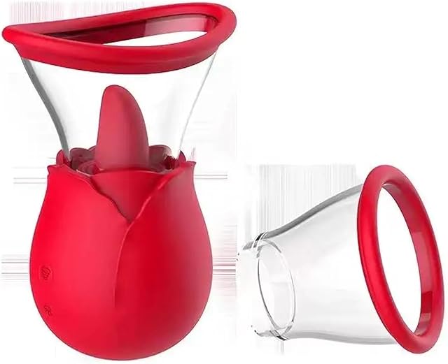 Women Sex Toys Tongue Sucking Vibrator with 7 Licking Mode + 2 Suction Cover For Nipples & Clitoris Use Stimulator,Powerful Vibrating Pussy Pump G Spot Play Licker Portable Couples Sexual Pleasure Toy