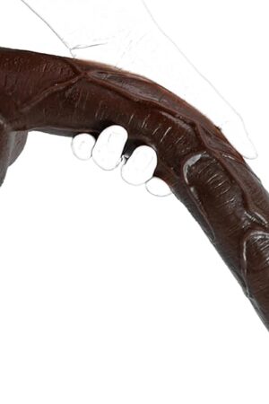 16.5 Inch Realistic Big Black Dildo Extra Long Thin Dildo with Strong Suction Cup for Hands-Free Lifelike Silicone Dildo for Vagina Anal Stimulation(L)