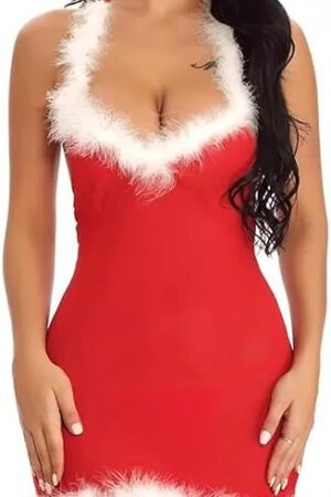 Christmas Lingerie for Women Women Christmas Lingerie Sexy Lace Bodysuit Snap Crotch Teddy Lingerie Red Lingerie for Women Matching Pajamas for Couples