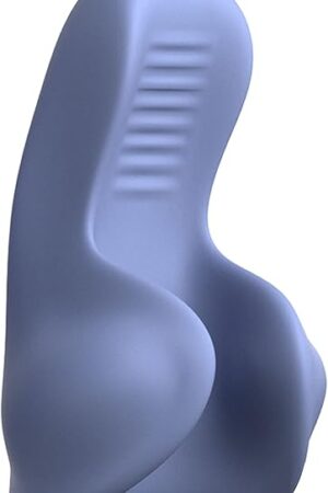 JIMMYJANE Astra Vibrating Stroker for Men and Couples, Full Shaft & Tip Stimulation, 3 Powerful Motors, 7 Intense Vibrational Modes, 3 Intensity Levels, Adult Sex Toy for Pleasure Blue