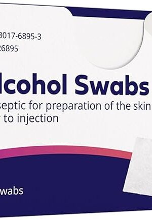 BD Alcohol Swabs 100 Each White