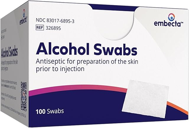 BD Alcohol Swabs 100 Each White