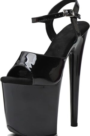 Women's 8 in Platform Sandal Heels Ankle-Strap Sexy,8 in Pole Dance High Heel Platform,20 cm Exotic Platform Pole Dancer Heels Shoes Stiletto