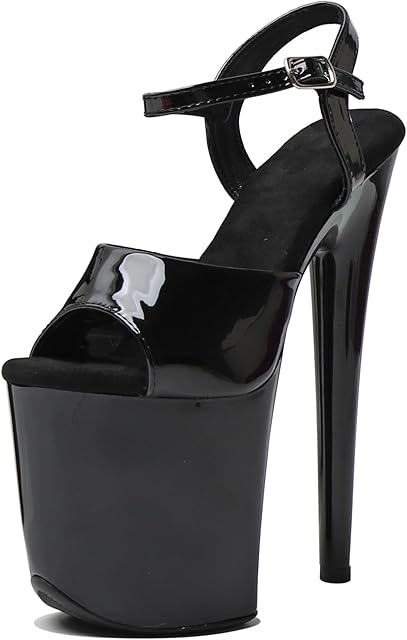 Women's 8 in Platform Sandal Heels Ankle-Strap Sexy,8 in Pole Dance High Heel Platform,20 cm Exotic Platform Pole Dancer Heels Shoes Stiletto
