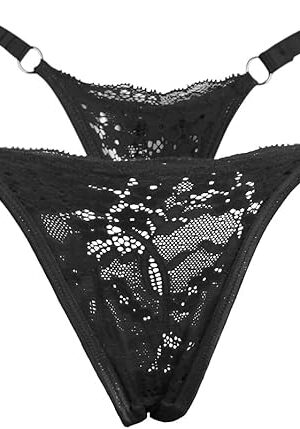 G String Thongs for Women Plus Size Micro Thongs Panties with Rhinestones LOVE Breathable T Back Underwear