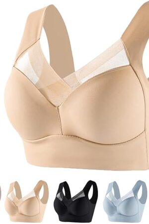 Zencihc Bras for Senior Women,Zen Cihc Bras for Older Women,Seamless Sexy Push Up Wireless Bra,Ice Silk Bra