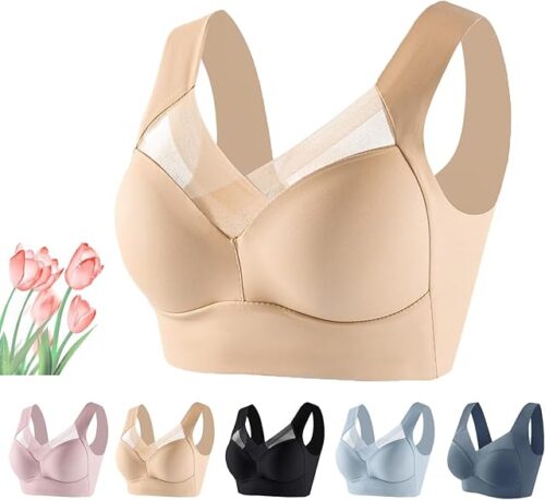 Zencihc Bras for Senior Women,Zen Cihc Bras for Older Women,Seamless Sexy Push Up Wireless Bra,Ice Silk Bra