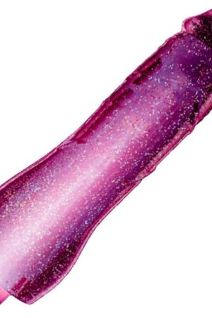 Blush Novelties Molly 8 Inch Realistic Soft Multi Speed Glitter Vibrator with Muliple Colored Lights - Fragrance Free Easy to Clean AAA Battery Powered Adult Toy - Sex Toy for Couples - Pink