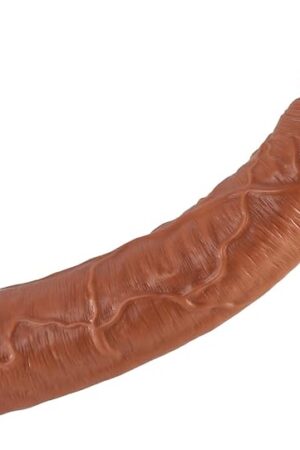 1433 inch Long Huge Brown Anal Dildo no Balls,Realistic Extra Long Dildo Anal Plug with Small Glans and Strong Suction Cup Dildos for Deepest Sex Sex Toy for Women Men Gay
