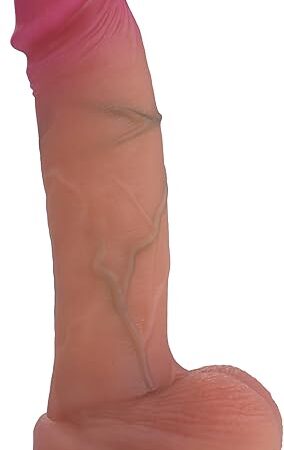 7.08 inch Realistic Silicone Dildo,Body-Safe Material Thick Liquid Silicone with Powerful Suction Cup,Realistic Penis for G-Spot Stimulation Dildos Anal Sex Toys for Women and Couple