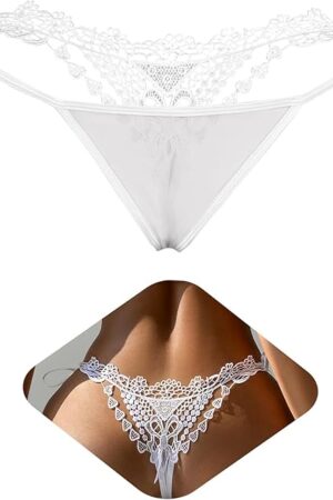 G String Thongs for Women Sexy Micro Thong Underwear Lace Panties