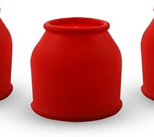 LeLuv Silicone Sleeves for Easyop 2.25 inch Vacuum Pumps 3 Medium Replacement Seals