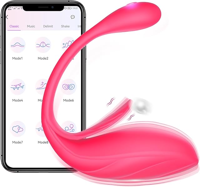 App Remote Control Vibrator Women Sex Toys with Clitoral Stimulator, G Spot Vibrater Sexual Pleasure Tools for Women with 9 Vibrations, Wearable Long Distance Vibrator Adult Toys for Couple