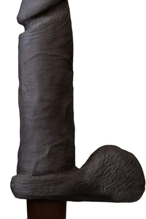 Doc Johnson The Realistic Dildo - Vibrating 8 Inch ULTRASKYN - Vibrating with Suction Cup - for Adults Only, Chocolate
