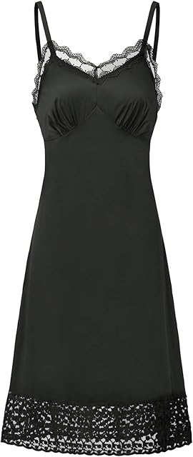 Lace Full Slips for Women Under Dresses Adjustable Spaghetti Strap Cami Dress