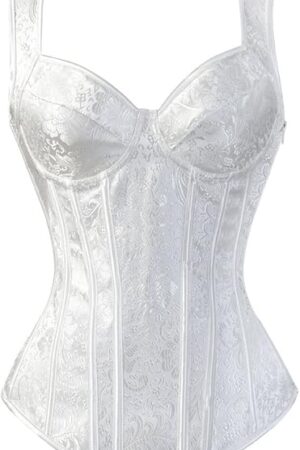 Women's Heavy Duty Corset Double Steel Boned Waist Trainer Corsets Underbust Body Shaper