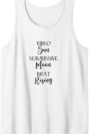 BDSM Submissive, Virgo Sun, Submissive Brat, Kink, Fetish Tank Top