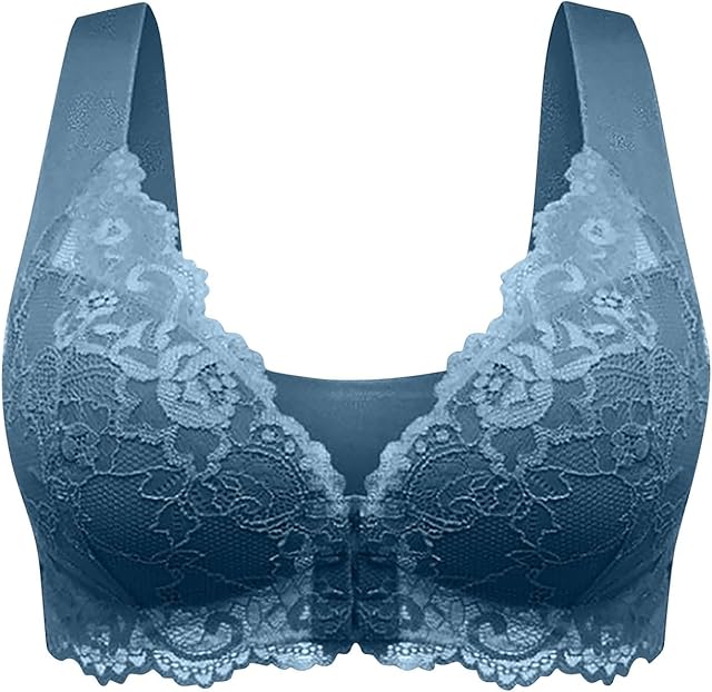 Lace Bra for Women Full Coverage Underwire Padded Push Up Bralette Sexy Comfort Support Plus Size Lingerie