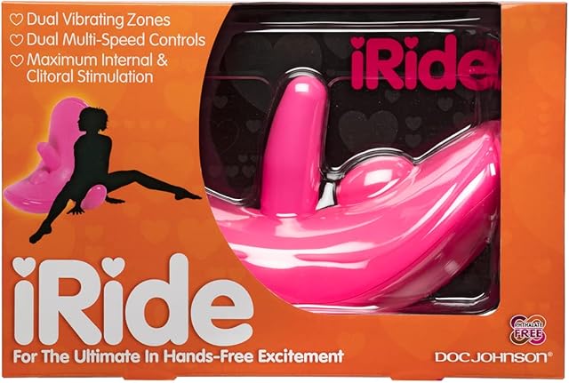DOC JOHNSON iRide Adult Dual Zone Massager (Pink)