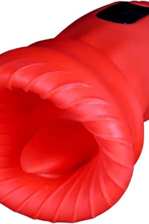 4 In1 Male Masturbator Silicone Blowjob Masturbator, 9 Vibrating Modes & Licking Tongue Masturbator Male Pocket Stroker with Led Display Adult Sex Toy for Men