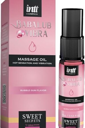 Babalub Vibra Gel with Bubble Gum Flavor - Tingling Sensation - 15g / 0.53 Fl Oz, INTT