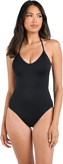 Women's One Piece Swimsuit Scoop Front Tummy Control Island Goddess Bathing Suit