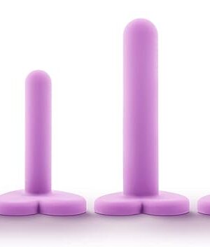 Eden Adult Sex Toys ? Wellness Pelvic Floor Strengthening Kit 4-Piece Silicone Vaginal Dilators - Heart-Shaped Base - Pelvic Floor Exerciser Muscle Trainer Stretcher - Pelvic Wand Massager for Women