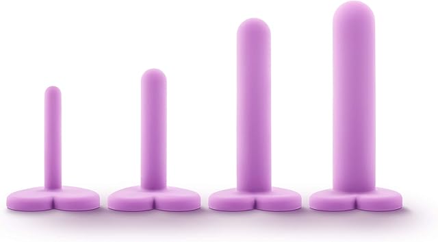 Eden Adult Sex Toys ? Wellness Pelvic Floor Strengthening Kit 4-Piece Silicone Vaginal Dilators - Heart-Shaped Base - Pelvic Floor Exerciser Muscle Trainer Stretcher - Pelvic Wand Massager for Women