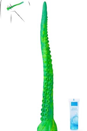 Anal Plug Tentacle Dildos,12 inch Dildo Monster Silicone Buttplugs with Suction Cup, Fantasy Thin Long Dildo for Prostate Massager & Trainer & G Spot,Sex Toy for Women Men Beginner