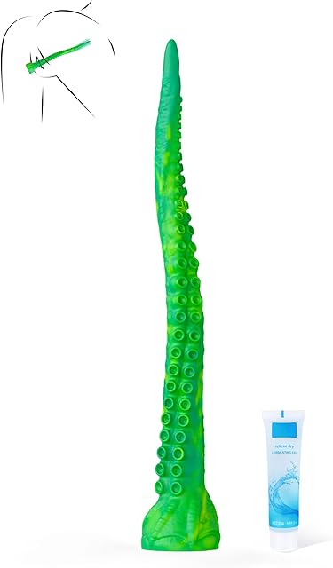 Anal Plug Tentacle Dildos,12 inch Dildo Monster Silicone Buttplugs with Suction Cup, Fantasy Thin Long Dildo for Prostate Massager & Trainer & G Spot,Sex Toy for Women Men Beginner