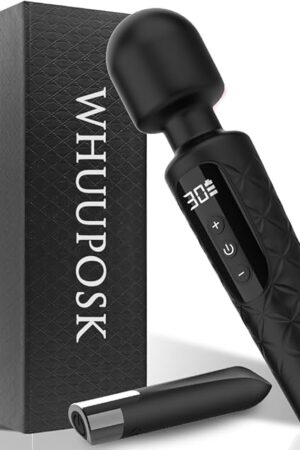 Vibrator Wand & Mini Bullet Vibrator Set Adult Toys,Vibrators Female Sex Toys with 30 Vibration Modes,Lipstick G Spot Dildo Clitoral Vibrator,Waterproof Adult Sex Toys for Women and Couples