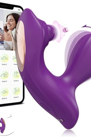Wearable APP Clitoral Vibrator Adult Toys for Women Panty Vibrator with 9 Slap, 9 Snap Mode Nipple Anal Clitoral Stimulator Sex Toys for Women Couples
