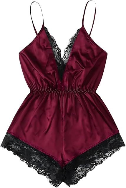 Women Sexy Silk Satin Lace Pajamas Sets Sleepwear Onesie Lingerie Sleep Loungewear Set Cami Tank Crop Tops Shorts Set