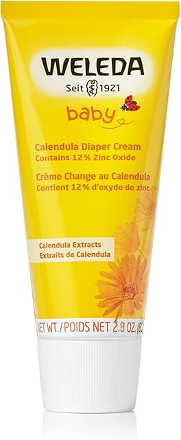 Weleda Baby Calendula Diaper Cream, 28 Fluid Ounce, Plant Rich Protection with Calendula, Chamomile, Sweet Almond Oil, Lanolin and Zinc Oxide