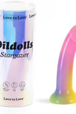 Dildolls - Flexible Dildo with Curved Style - Ultra Soft Silicone Dildo for Women Adult Sex - Smooth Penis Female Sex Toy - Women Sex Toys (Stargazer)