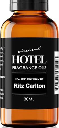 AirScent Hotel Diffuser Oil Inspired Oil No. 1014 by The Ritz Carlton Signature Scent - Premium Fragrance for Ultrasonic and Waterless Diffusers and Crafting - 30 mL, 1 fl oz Glass Dropper Bottle