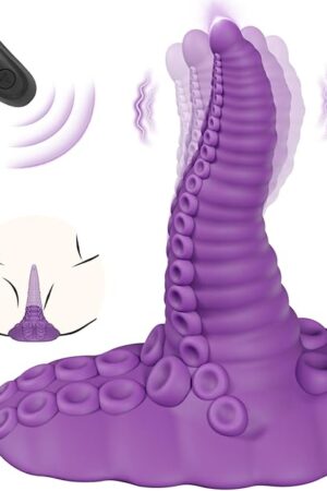 Women Sex Toys Monster Dildo - Adult Toys Fantasy Dildo Vibrators with 10 Modes for G Spot Vagina Anal Stimulation, Vibrating Suction Cup Dildo, Silicone Dragon Tentacle Dildo, Adult Sex Toys & Games