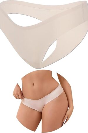 Invisible Hipster Seamless Underwear No Show Panties Cotton Crotch Underpants for Women Ladies Cheeky Underwear Panty